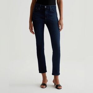 AG Mari Slim Straight Leg Jeans Plaza Denim Dark Blue Casual Women’s Size 24
